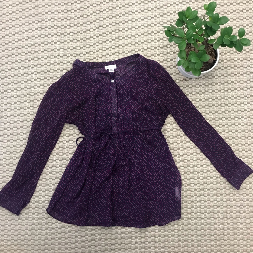 Motherhood Maternity Purple Dot Shirt